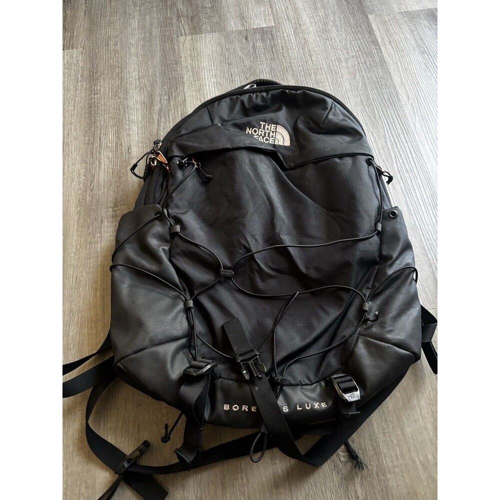The North Face Women's Borealis Backpack Black/Coral Metallic